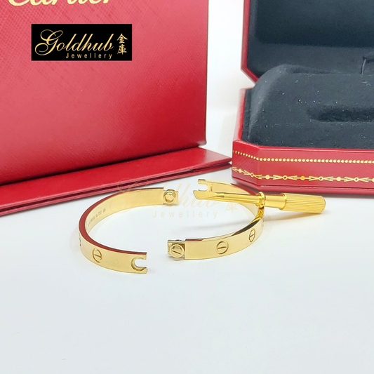 Cartier LOVE Bracelet, Classic Model in Yellow Gold, Size 16