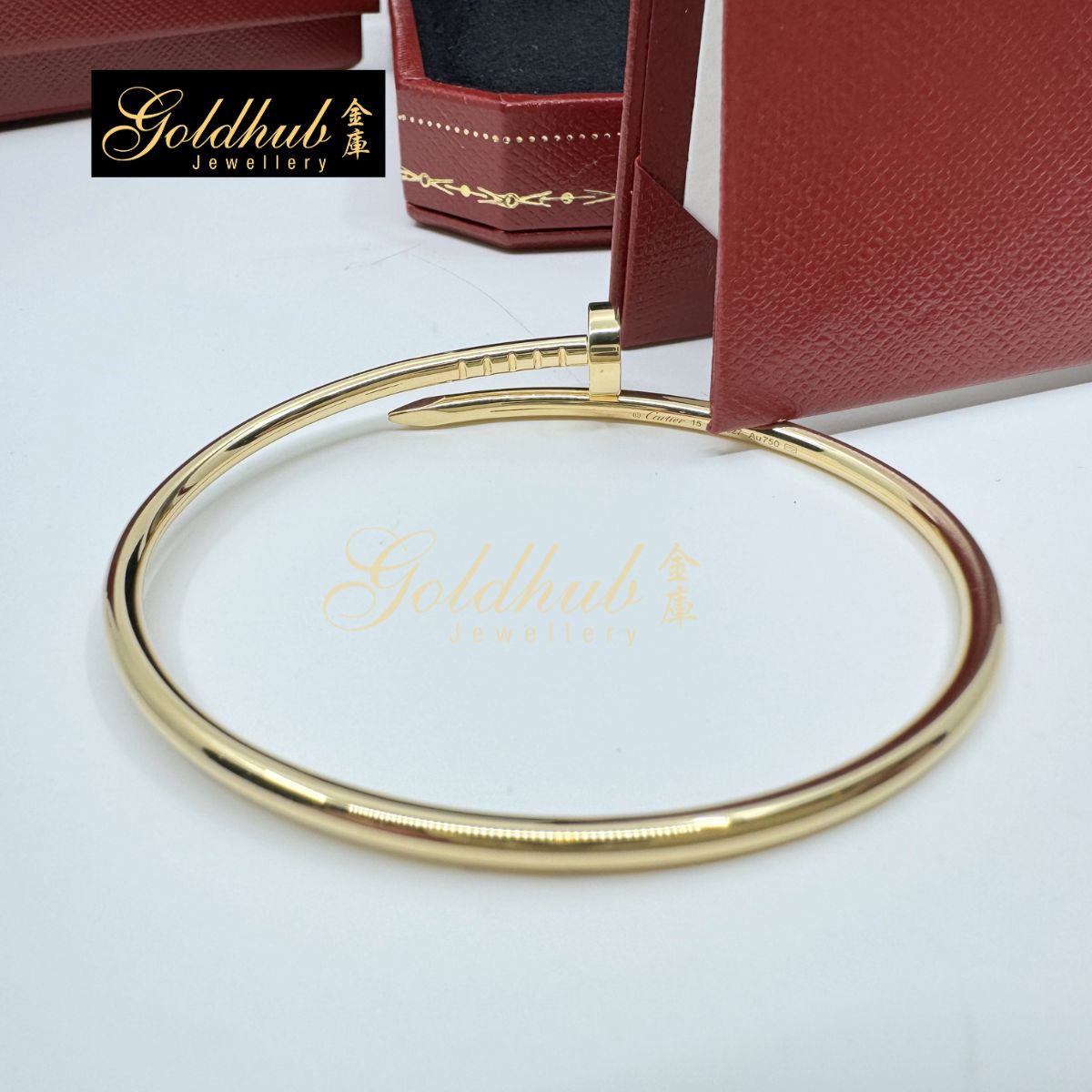 Cartier Juste Un Clou Bracelet, Small Model in Yellow Gold, Size 15