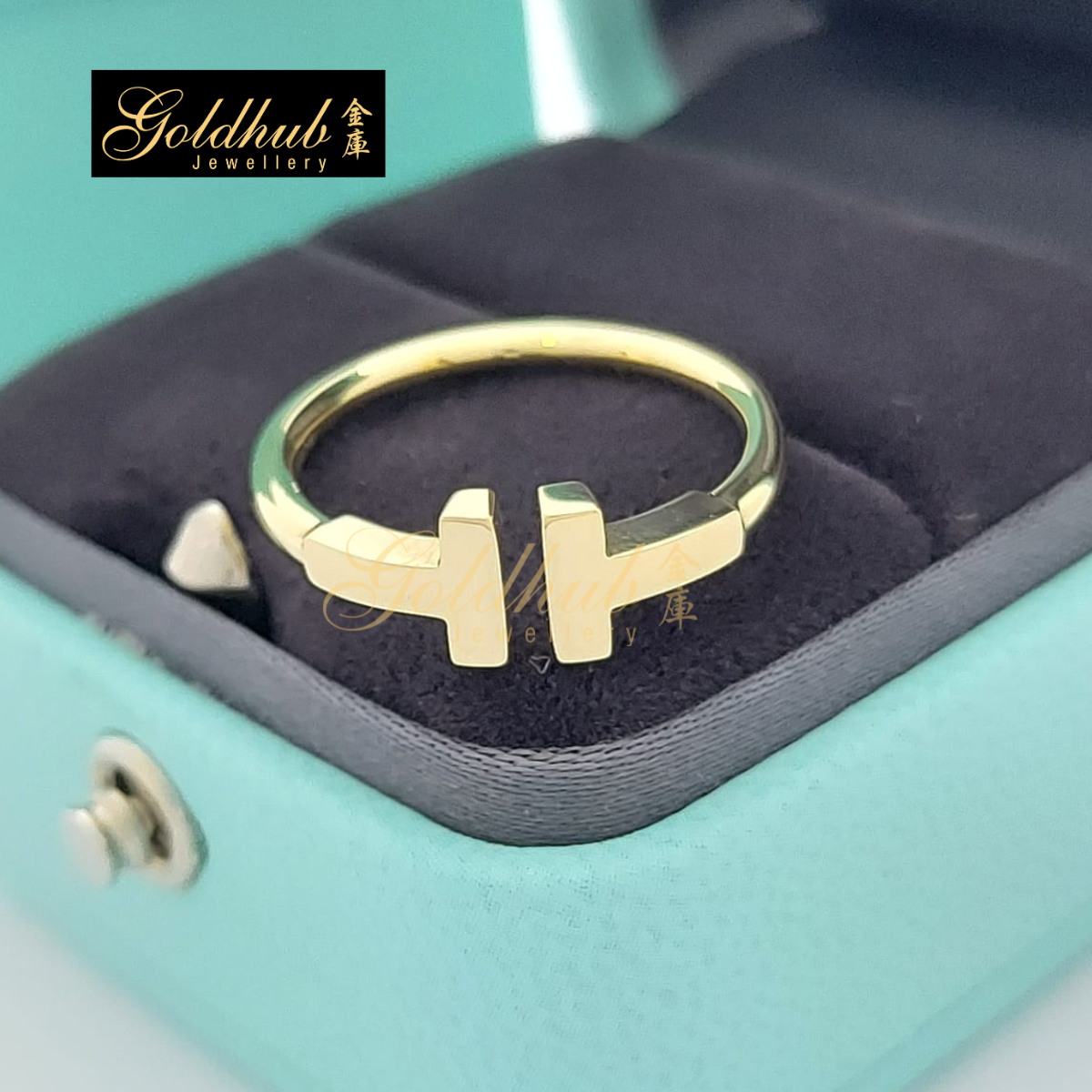 Tiffany T Wire Ring in Yellow Gold, Size 5.5