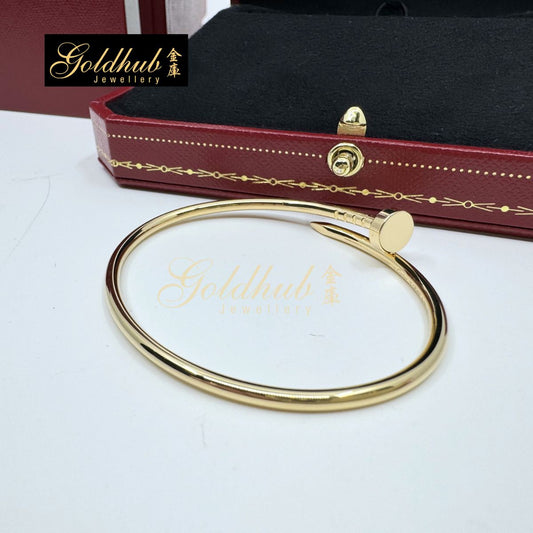 Cartier Juste Un Clou Bracelet, Small Model in Yellow Gold, Size 15