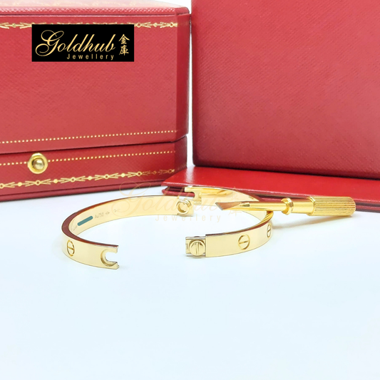 Cartier LOVE Bracelet, Classic Model in Yellow Gold, Size 16