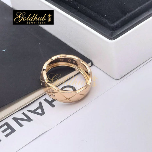 Chanel Coco Crush Ring, Small Version in Rose Gold, Size 53