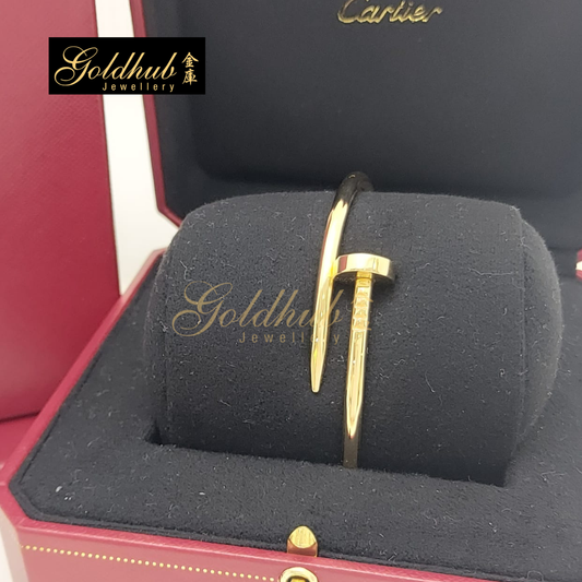 Cartier Juste Un Clou Bracelet, Classic Model in Yellow Gold, Size 17
