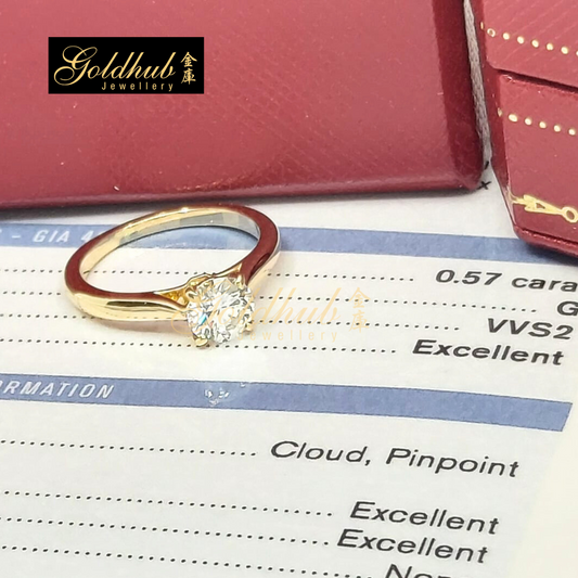 Cartier Solitaire 1895 Ring in Yellow Gold, Size 46