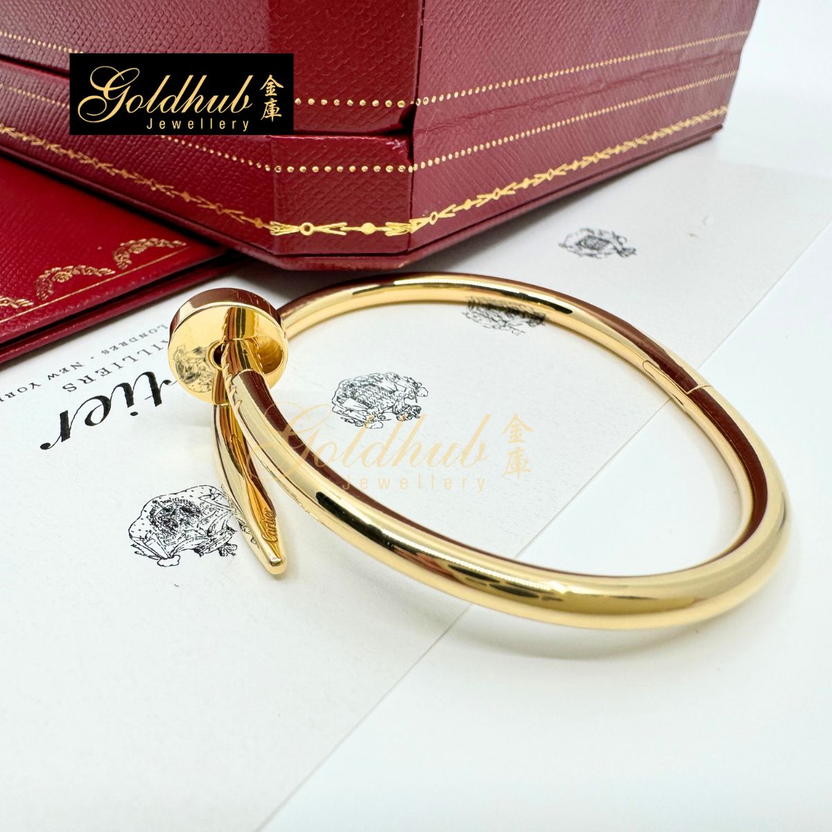 Cartier Juste Un Clou Bracelet, Classic Model in Yellow Gold, Size 15