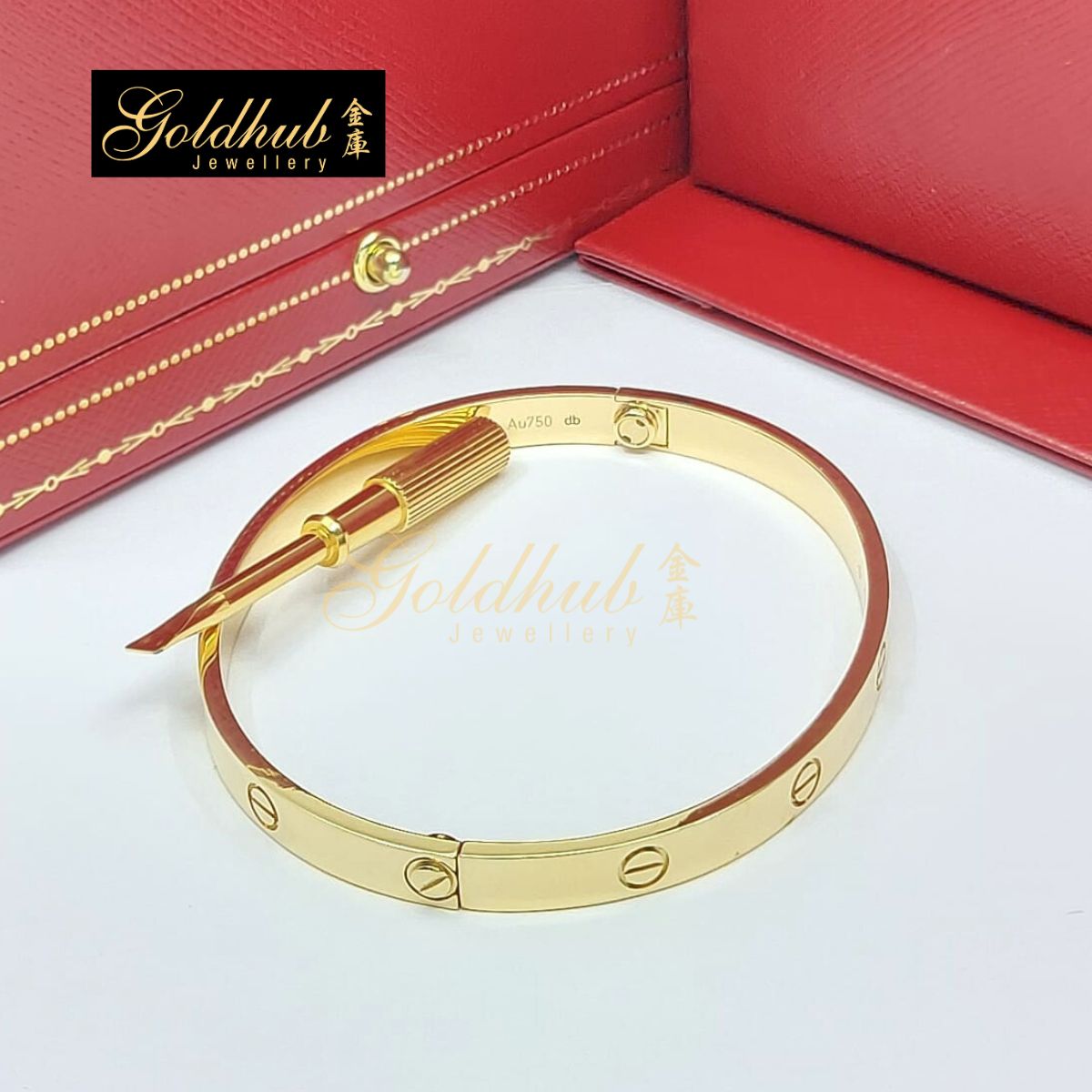Cartier Love Bracelet, Classic Model in Yellow Gold, Size 20