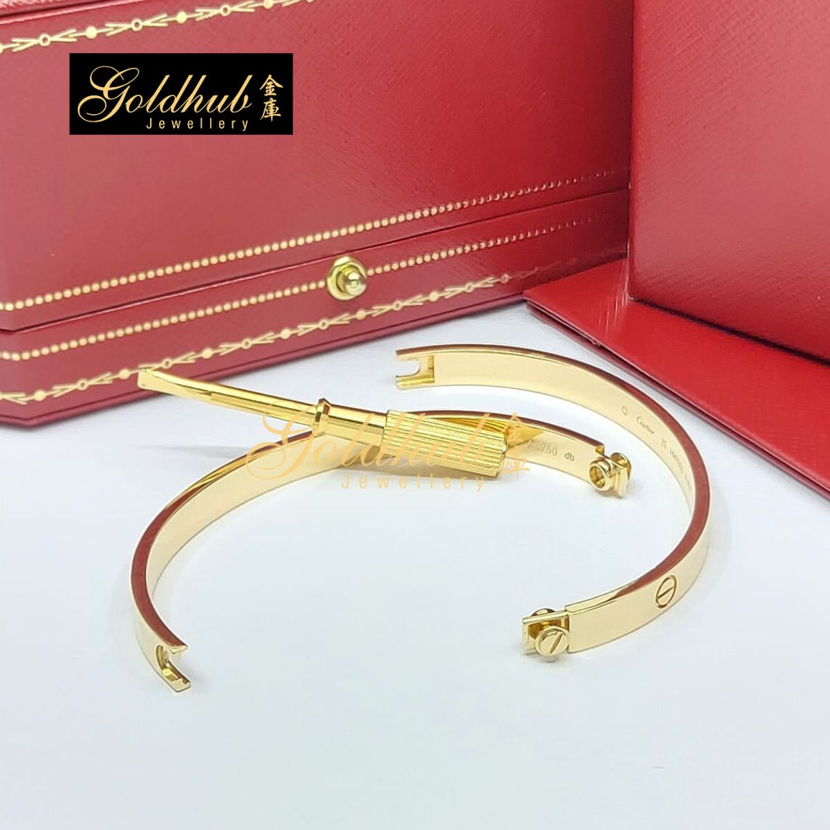 Cartier Love Bracelet, Classic Model in Yellow Gold, Size 20