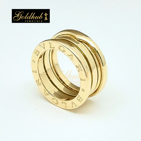 Bvlgari B.zero1 3 Band Ring in Yellow Gold, Size 47