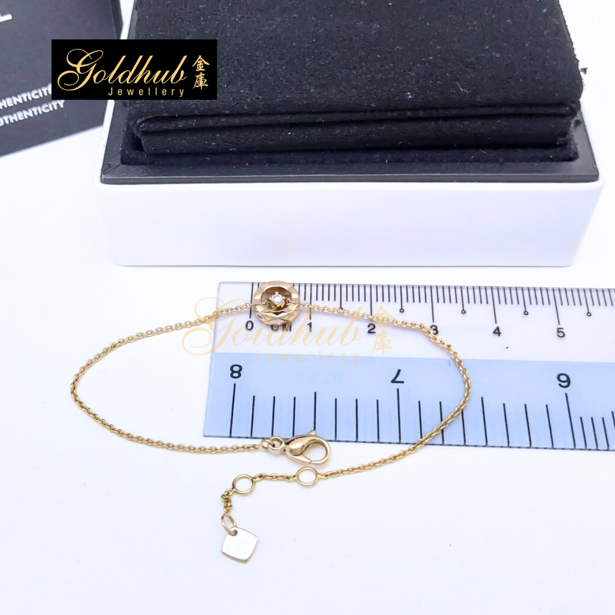 Chanel Coco Crush Quilted Motif Bracelet, Diamond in Rose Gold