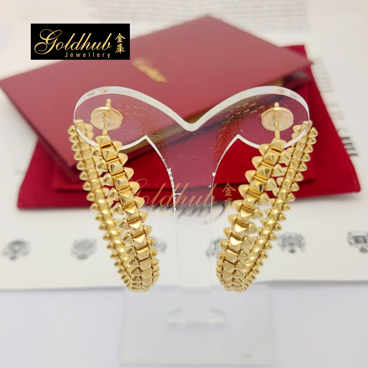 Cartier Clash de Cartier Hoop Earrings, Small Model in Rose Gold