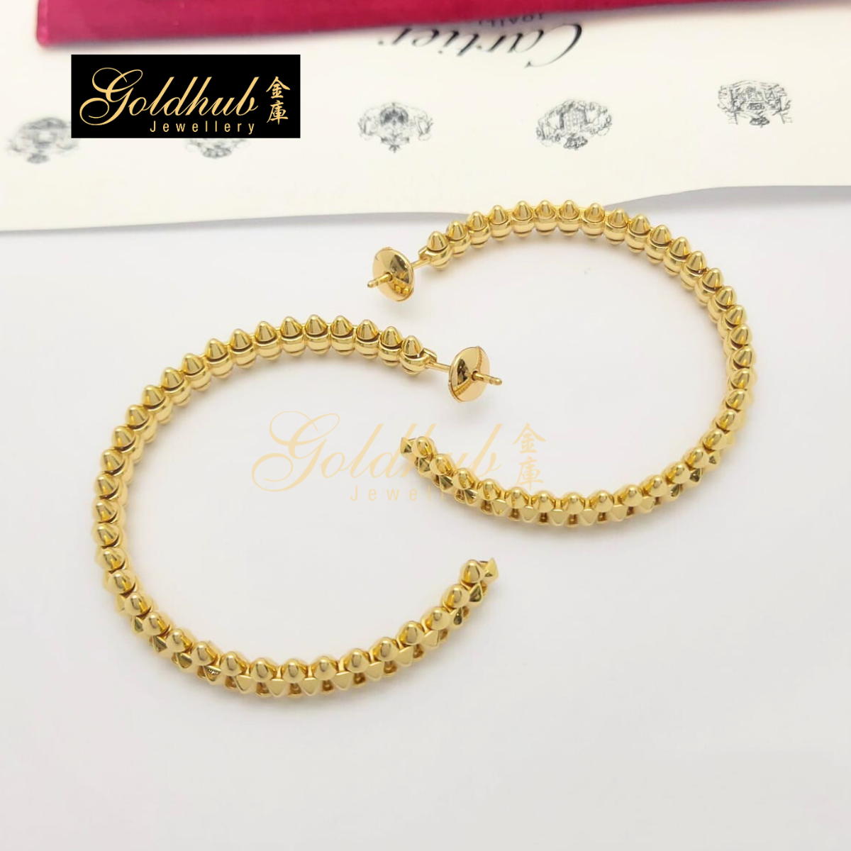 Cartier Clash de Cartier Hoop Earrings, Small Model in Rose Gold