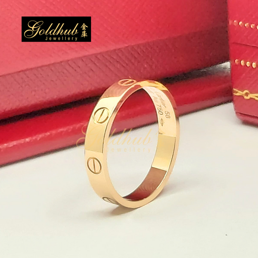 Cartier Love Ring, Small Model in Rose Gold, Size 58