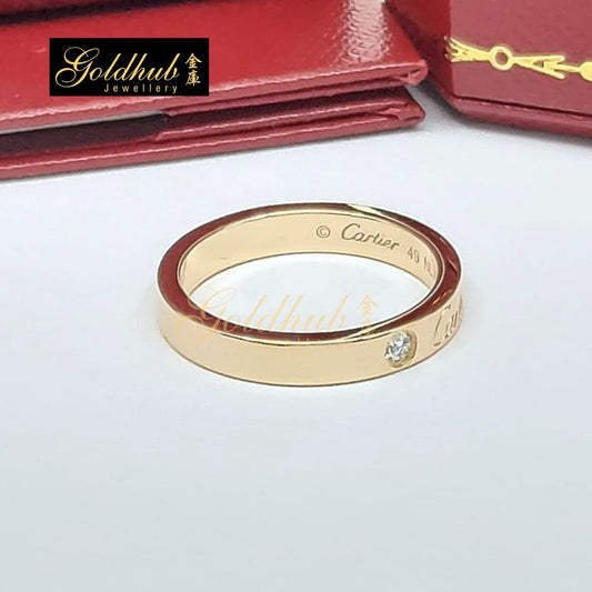 Cartier C de Cartier Wedding Ring, 1 Diamond in Rose Gold, Size 49