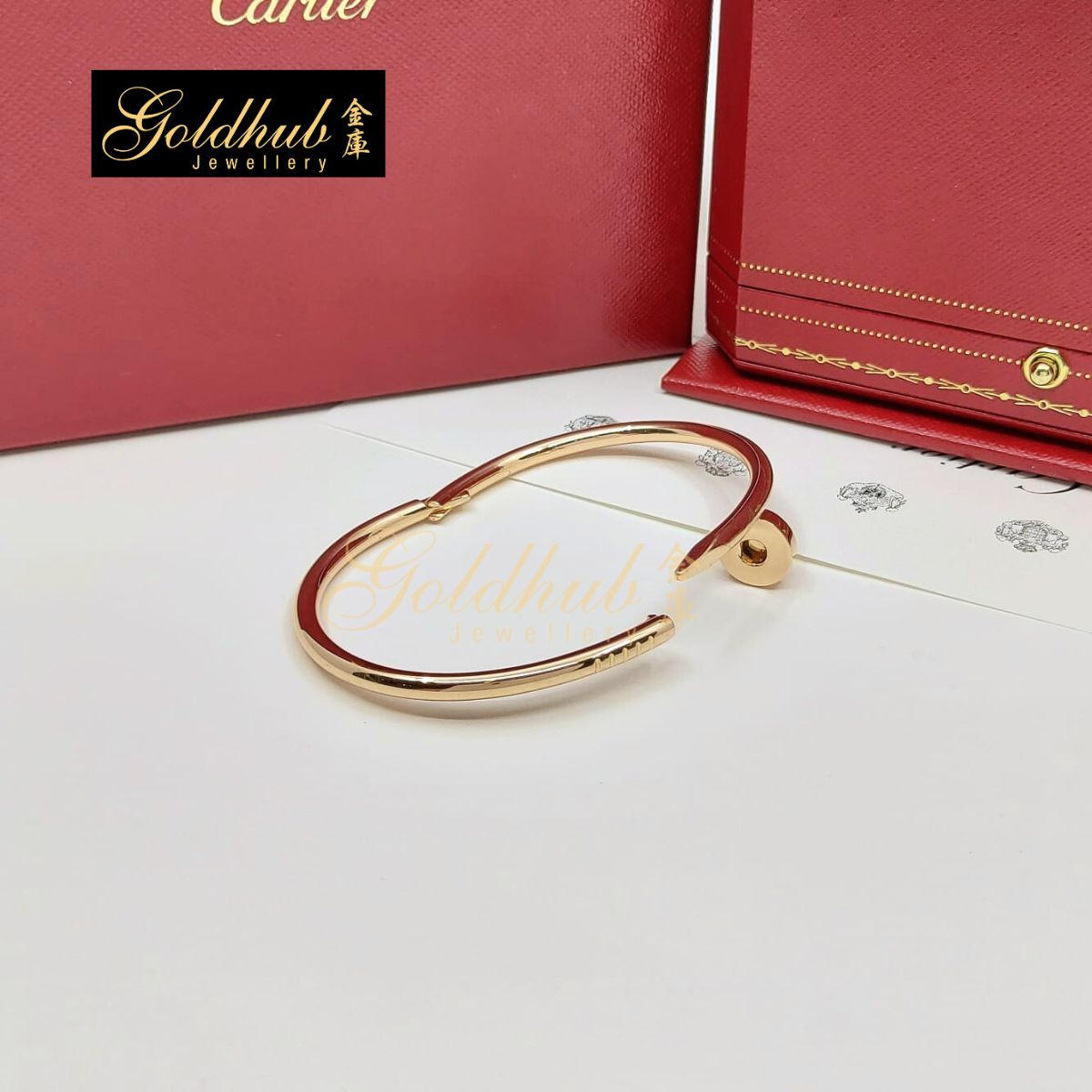 Cartier Juste Un Clou Bracelet, Classic Model in Rose Gold, Size 16