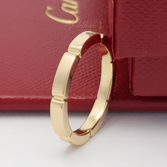 18k Preloved Cartier Maillon Panthere Wedding Ring in Rose Gold