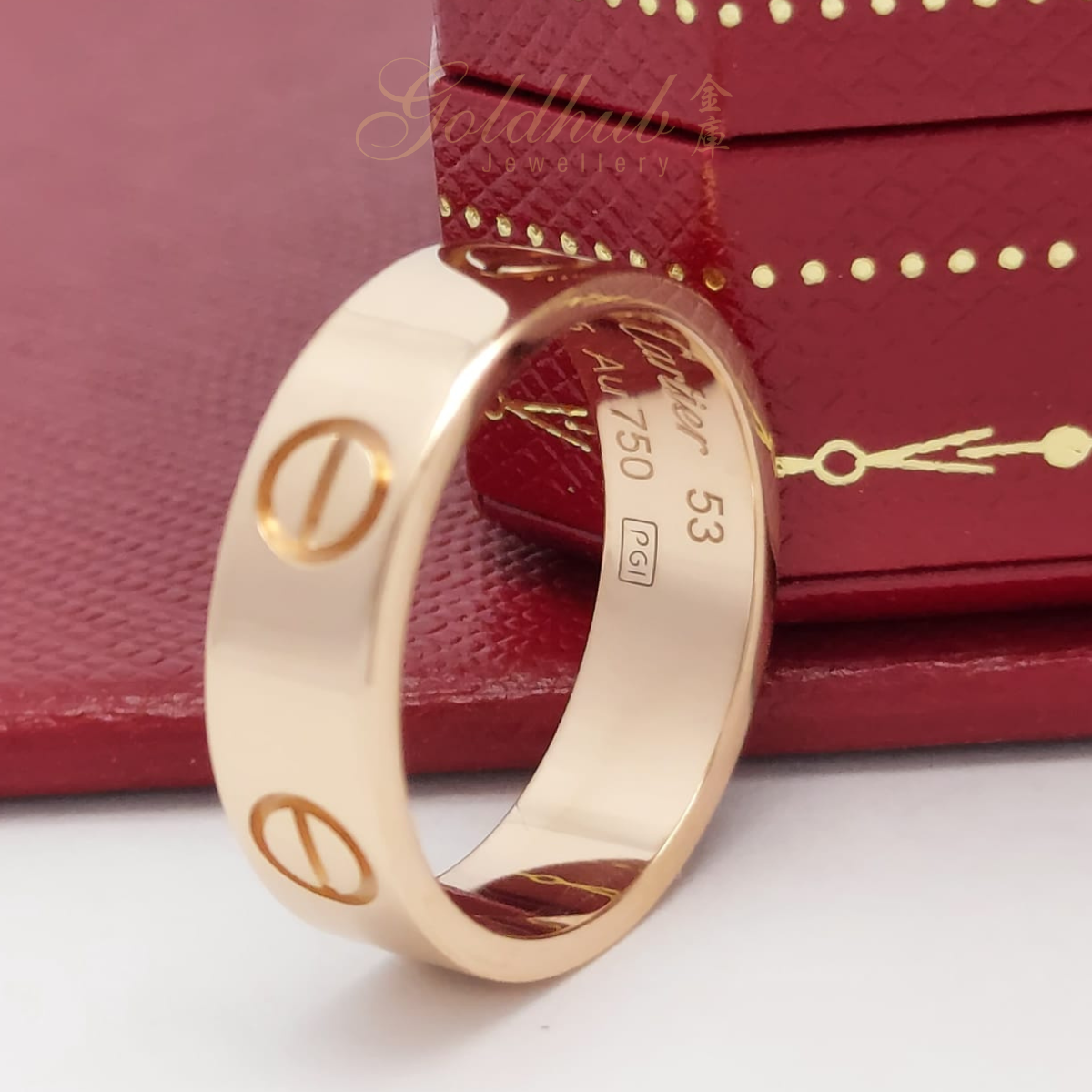 Cartier Love Ring in Rose Gold, Size 53