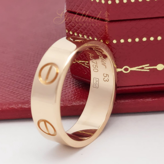 18k Pre-loved Cartier Love Ring in Rose Gold