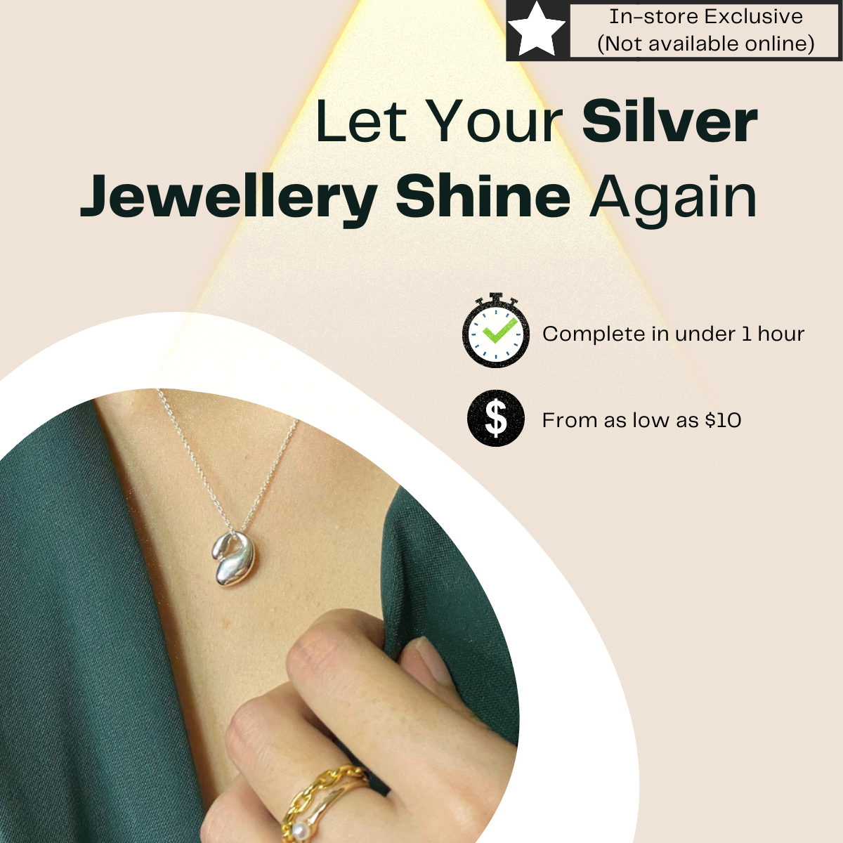 How to make a sales silver necklace silver again