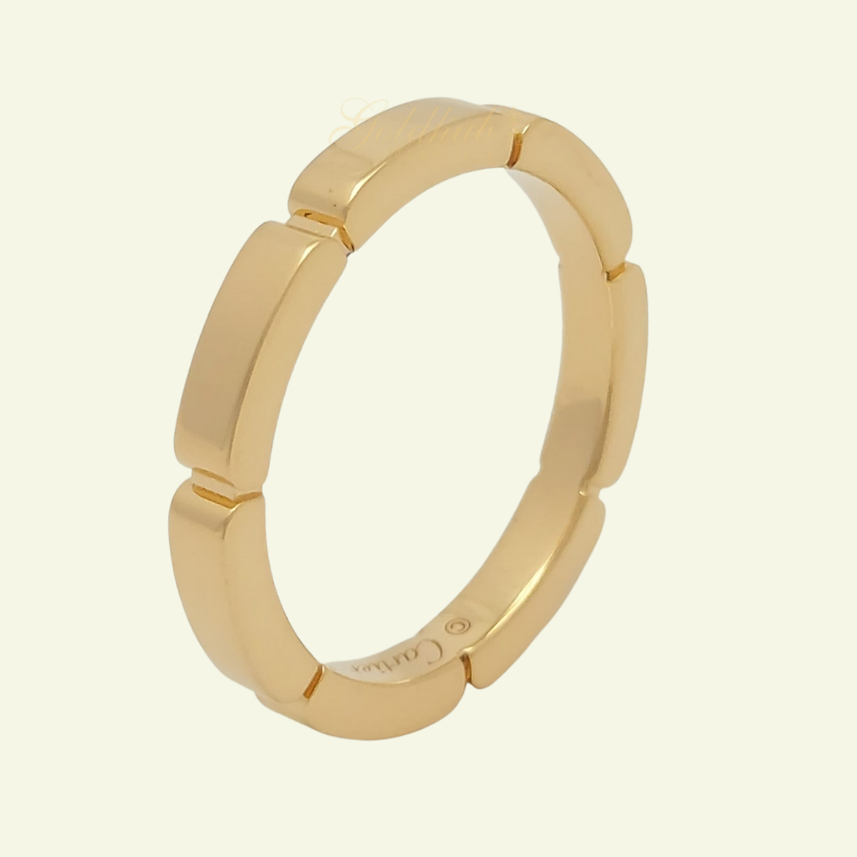 18k Preloved Cartier Maillon Panthere Wedding Ring in Rose Gold