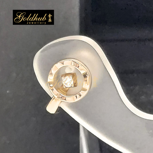 Chanel Coco Single Earring Clip, set with 1 Diamond in Rose Gold