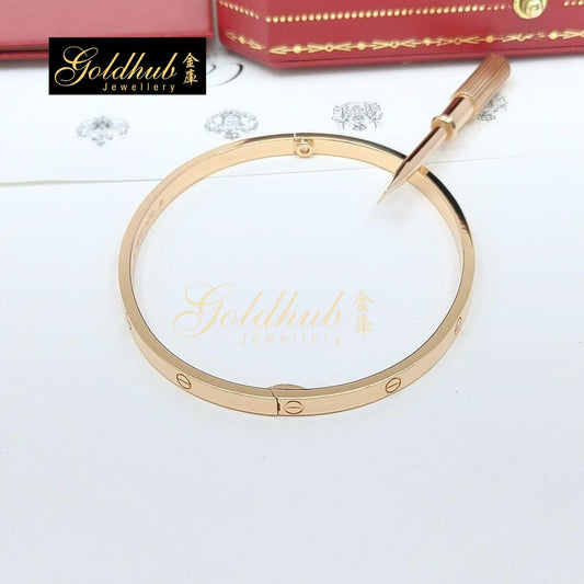 Cartier Love Bracelet, Small Model in Rose Gold, Size 19