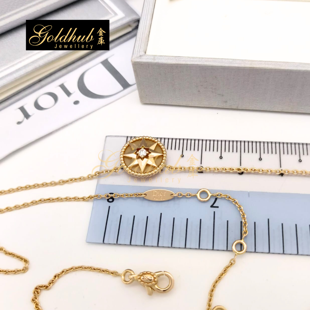 Dior Rose des Vents Necklace, Diamond Pink Opal in Rose Gold