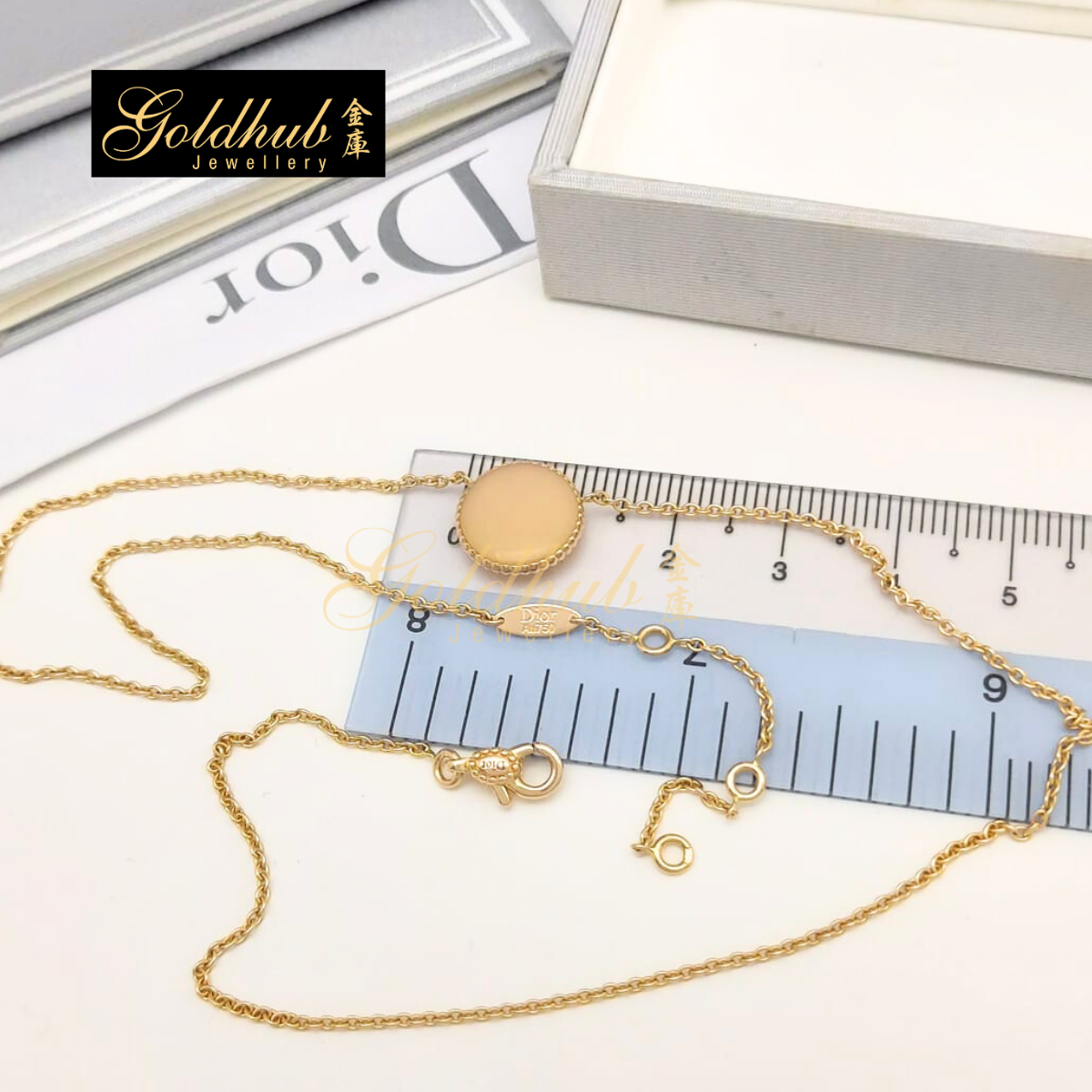 Dior Rose des Vents Necklace, Diamond Pink Opal in Rose Gold