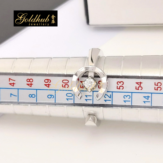 [Reserved] Chanel Coco Ring, Quilted motif,set with 1 diamond in White Gold, Size 51