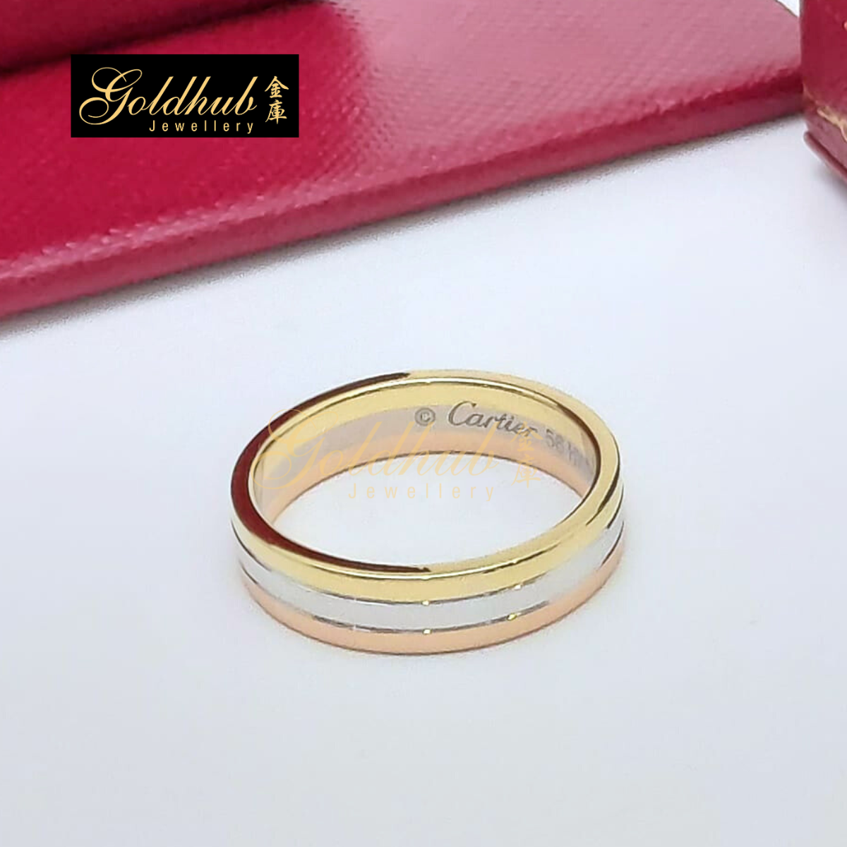 Cartier Vendome Louis Cartier Ring, 4.8mm Size 56