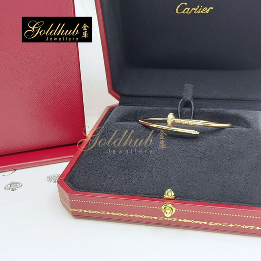 Cartier Juste Un Clou Bracelet, Small Model, Diamonds in Rose Gold, Size 15