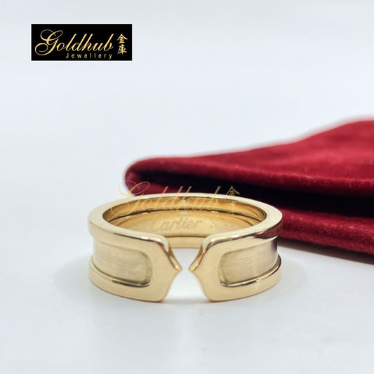 Cartier C de Cartier Double C Ring in Yellow Gold, Size 53