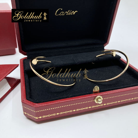 Cartier Juste Un Clou Hoop Earrings, Large Model in Rose Gold