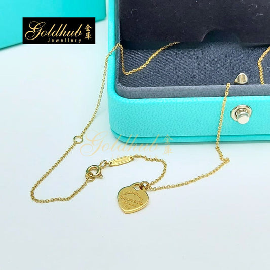 Tiffany & Co Return to Tiffany, Mini Heart Tag Pendant in Yellow Gold