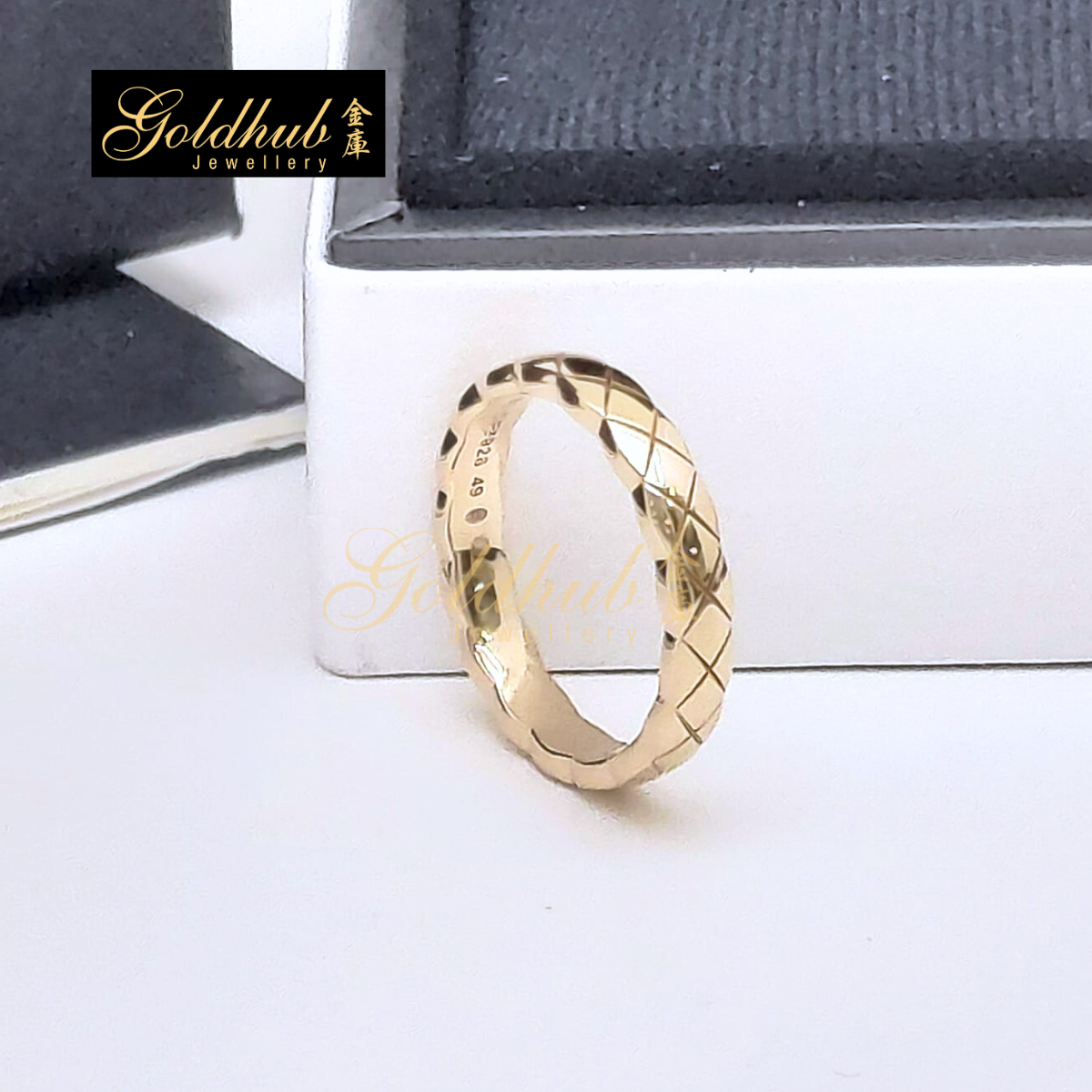 Chanel Coco Crush Ring, Mini Version in Rose Gold, Size 49
