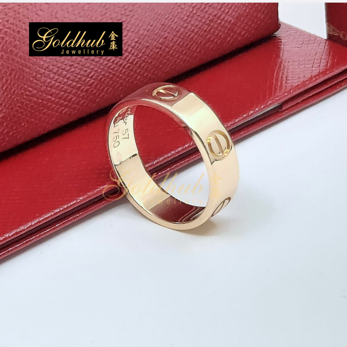 Cartier Love Ring, Classic Model in Rose Gold, Size 57