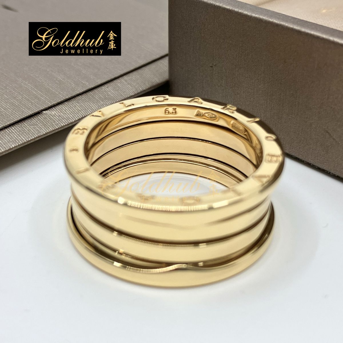 [Reserved] Bulgari B.zero1 4 Bands Ring in Yellow Gold, Size 63
