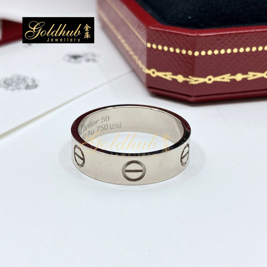 Cartier Love Ring, Classic Model in White Gold, Size 59