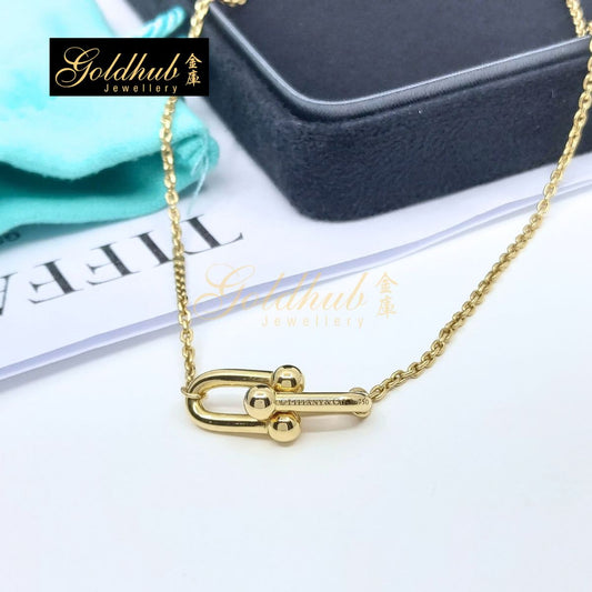 Tiffany HardWear Small Double Link Pendant in Yellow Gold
