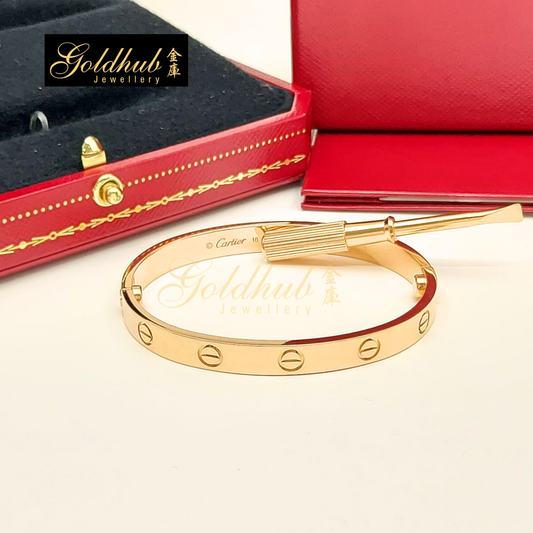 Cartier Love Bracelet, Classic Model in Rose Gold, Size 16