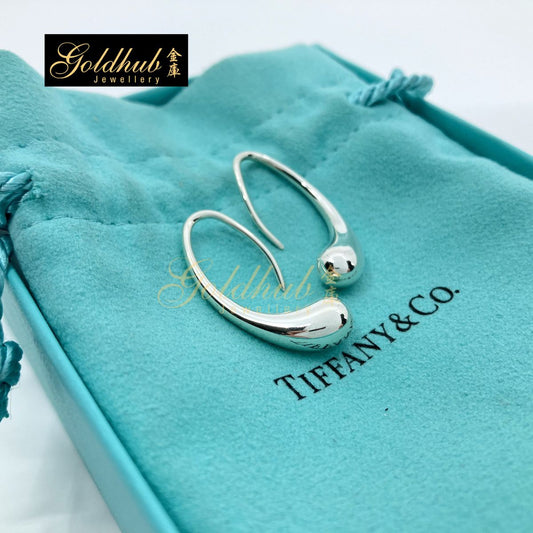 [Reserved] Tiffany & Co Elsa Peretti Tear Drop Earrings in Silver