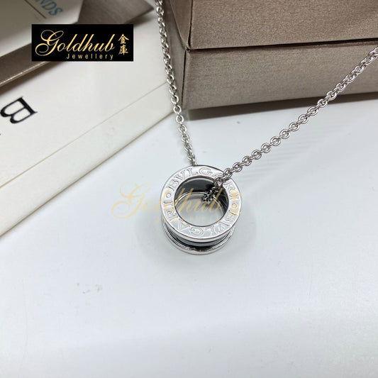 Bulgari Save the Children Necklace, Black Ceramic in Silver