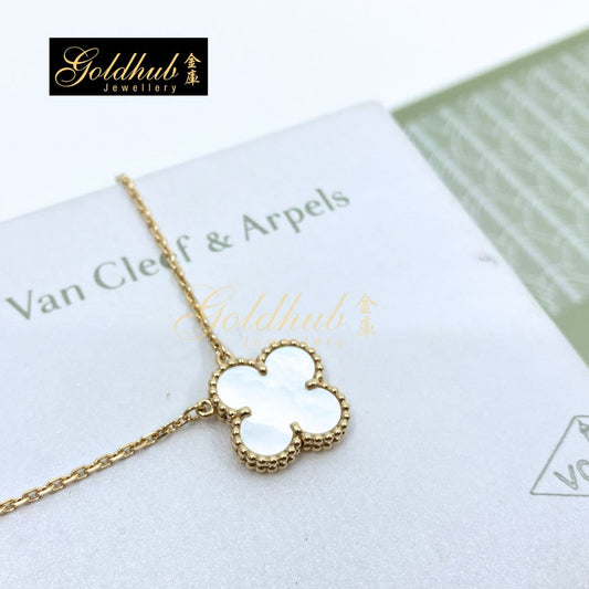 Van Cleef & Arpels Vintage Alhambra Pendant, Mother of Pearl in Yellow Gold