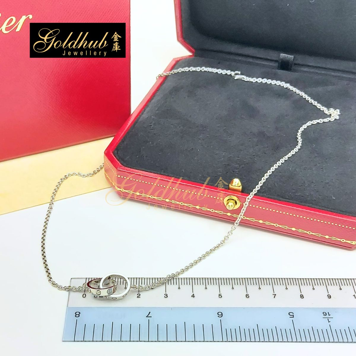 Cartier Love Pendant in White Gold
