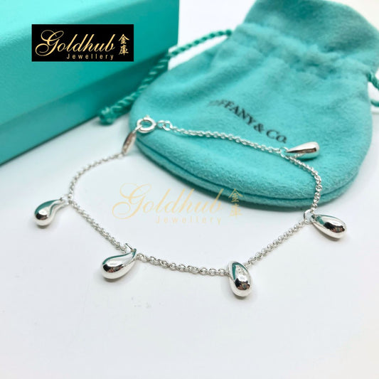 [Reserved] Tiffany & Co Elsa Peretti 5 Teardrop Bracelet in Silver