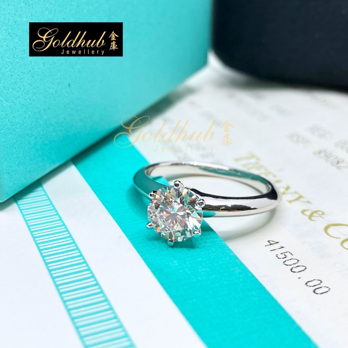 [Reserved] The Tiffany Setting Ring, Solitaire Diamond 1.27ct in Platinum, Size 7