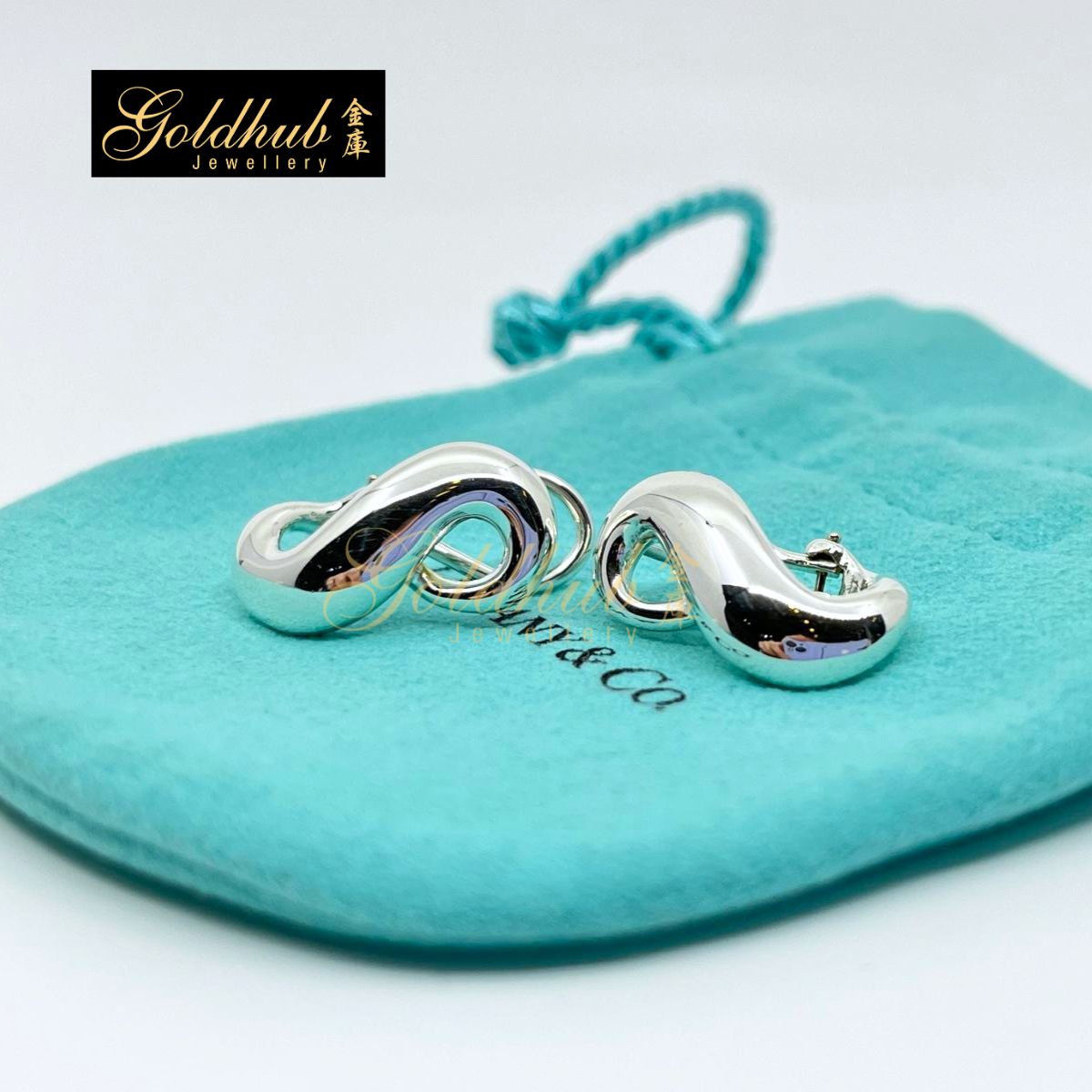 Tiffany & Co Infinity Earrings in Silver