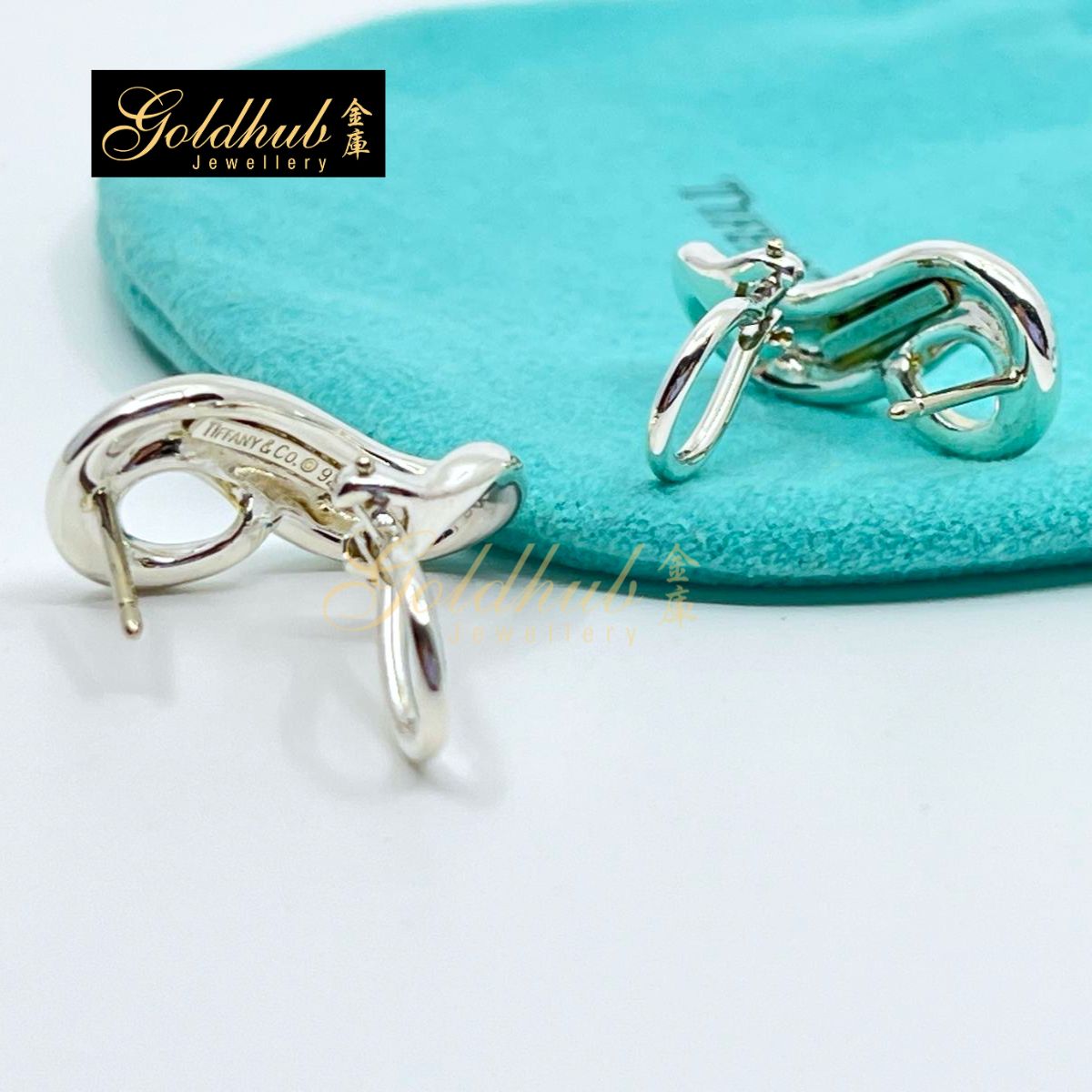 Tiffany & Co Infinity Earrings in Silver