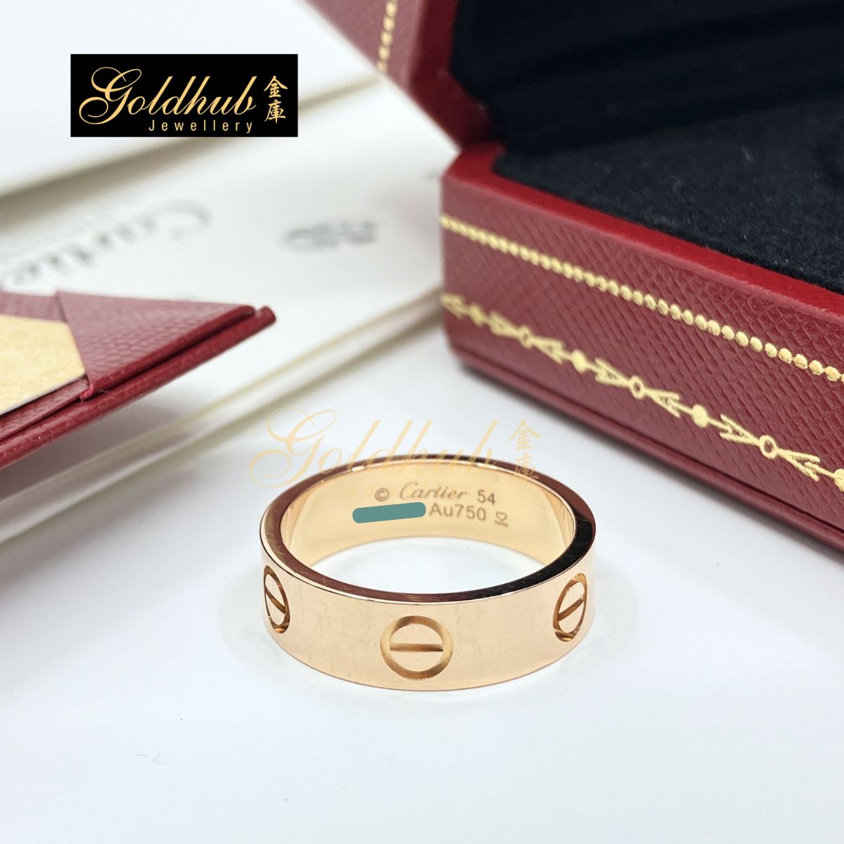 Cartier Love Ring, Classic Model in Rose Gold, Size 54