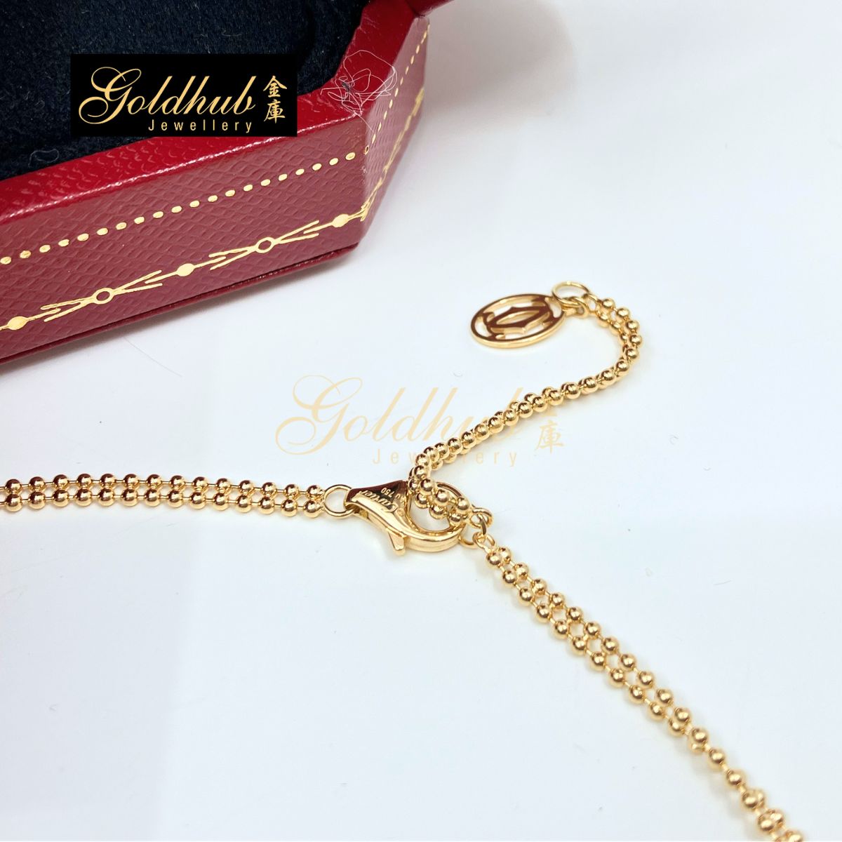 Cartier Trinity Pendant, Medium Model, Diamonds