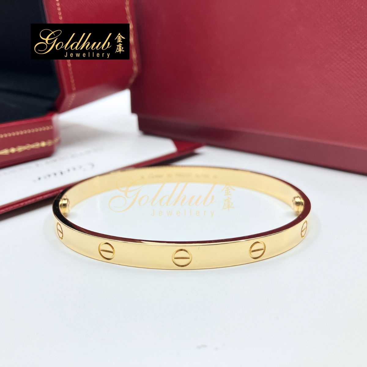 Cartier Love Bracelet, Classic Model in Yellow Gold, Size 20